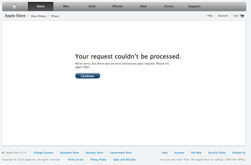 Illustration for article titled Apple iPhone 4 Pre-Ordering Is a Total Disaster